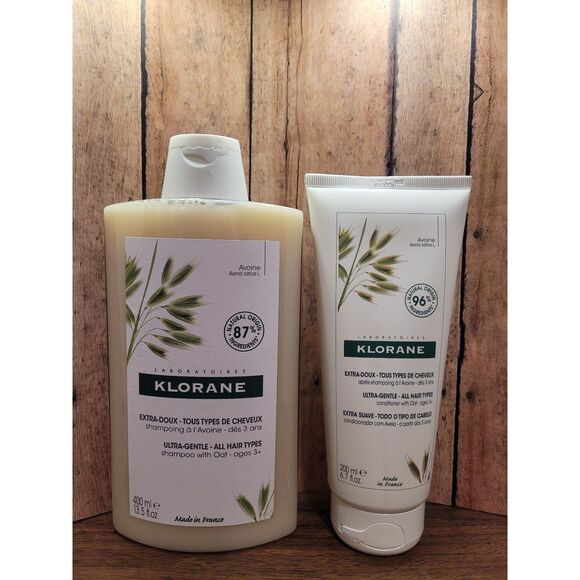Klorane Ultra Gentle All‎ Hair Types Shampoo & Conditioner with Oats - Picture 1 of 4